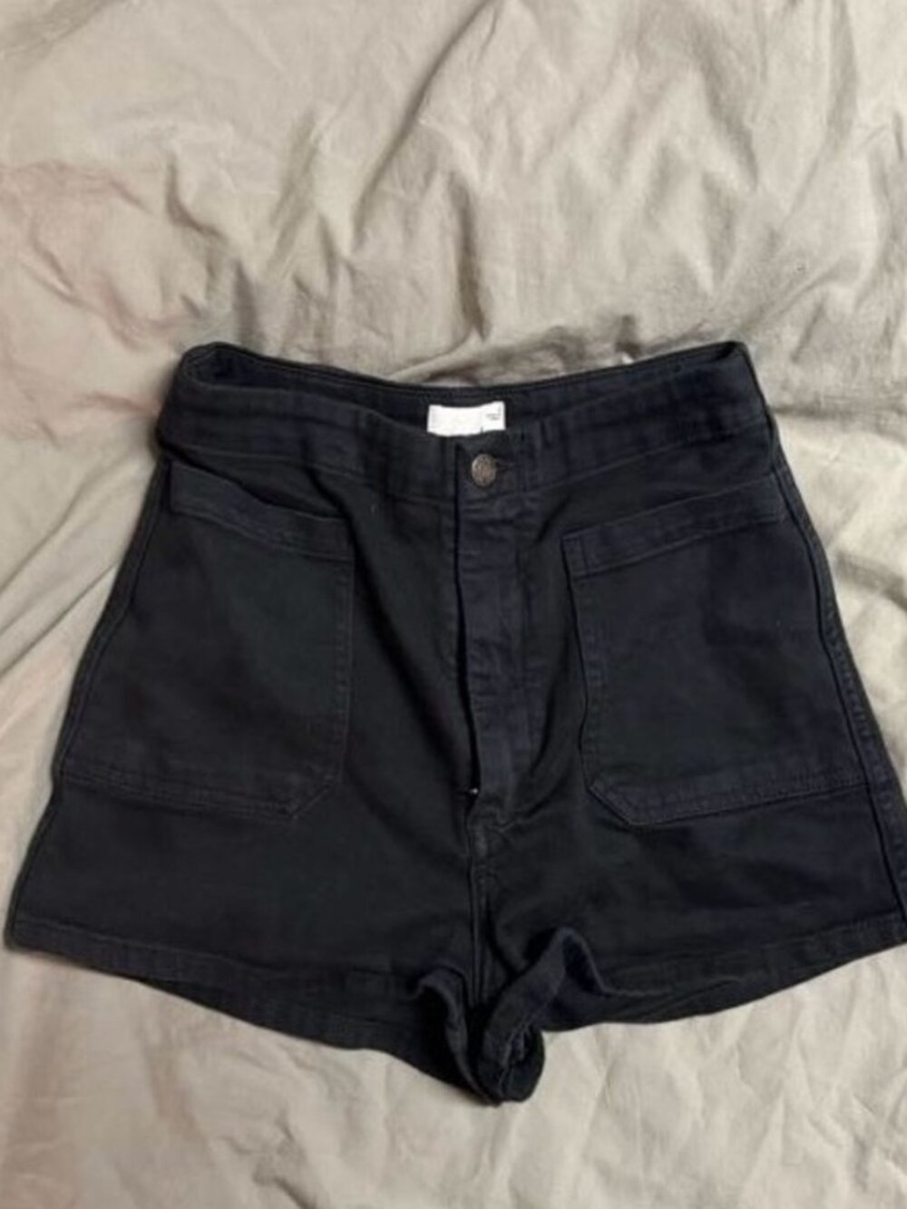 Black High Waist Shorts